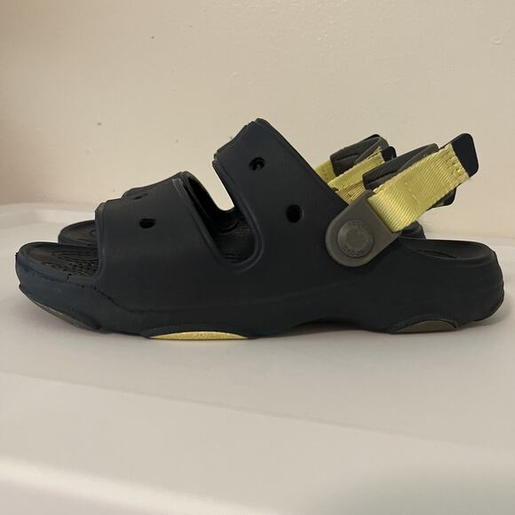 Crocs Classic All Terrain Adjustable Strap‎ Sandal Kid's Navy J3 Kids 3 - Picture 1 of 4